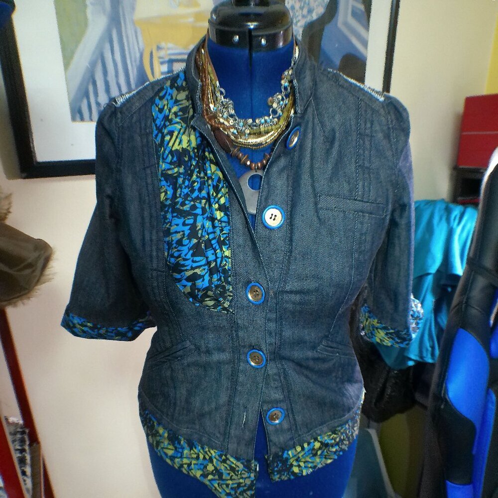 Upcycle jean jacket,